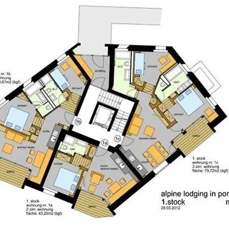 Alpine 4-bett-wohnung Chesa Plattner 